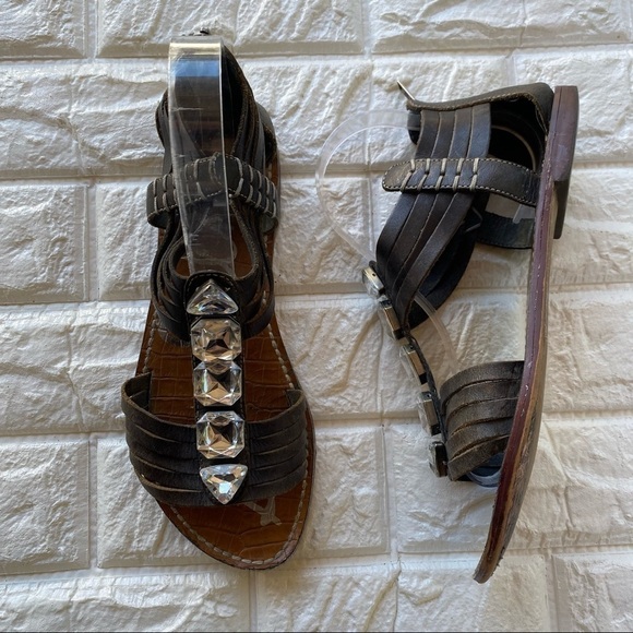 Sam Edelman Galina Gladiator Flat Sandals size 8.5 - Picture 1 of 6